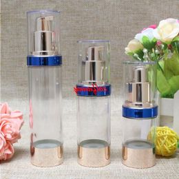 100pcs/lot Fast Shipping Refillable Bottles Portable Airless Pump Dispenser Bottle For Travel Lotion 15ml 30ml 50ml F050207 Gllab