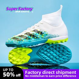 Dress Shoes Men Soccer Shoes TF/FG High/Low Ankle Children's Football Boots Male Outdoor Non-slip Grass Multicolor Training Match Sneakers 230818