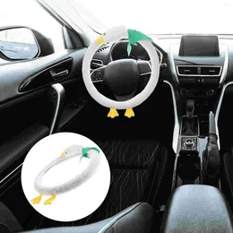 Steering Wheel Covers Duck Cover Furry Personality Plush Women Rubber Winter Miss