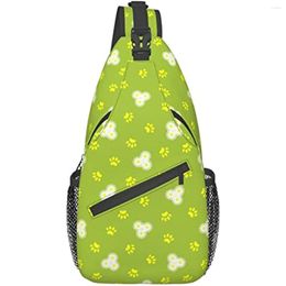 Backpack Daisy Animals Sling Bag Grreen Crossbody Chest Daypack Casual Cute Shoulder Backpacks