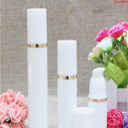 15ml 30ml 50ml airless vacuum pump lotion bottle with gold line used for Cosmetic Container SN385goods Pvfwi