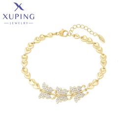 Charm Bracelets Xuping Jewelry Arrival Elegant Light Gold Color Butterfly Bracelet for Women Gift X000710375 230821