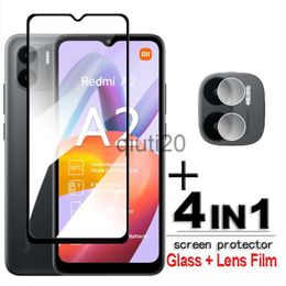 Cell Phone Screen Protectors For Redmi A2 Glass Redmi A2 Tempered Glass 2.5D Full Glue HD Screen Protector For Redmi A1+ A2+ A1 A2 Plus Film 6.52 inch x0821