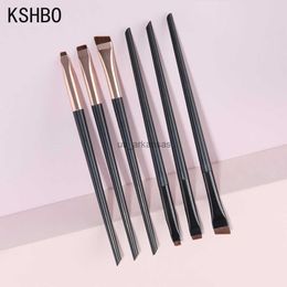 Makeup Brushes KSHBO 3Pcs Eye Makeup Brushes Flat Eyebrow Eyeliner Brush Professional Angled Eyes Brow Pincel Maquiagem Make Up Cosmetic Tools HKD230821