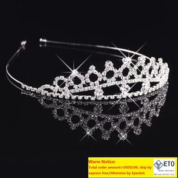 Girls Crowns With Rhinestones Wedding Jewelry Bridal Headpieces Birthday Party Performance Pageant Crystal Tiaras ZZ