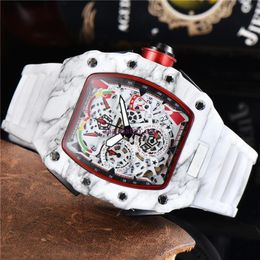 7-7 ens montre de luxe watches silicone strap fashion designer watch sports quartz analog clock Relogio Masculino 2021268v