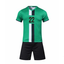 Outdoor TShirts Personalized printed name s soccer football jerseys kids team uniforms men sport running cycling green kits 230821