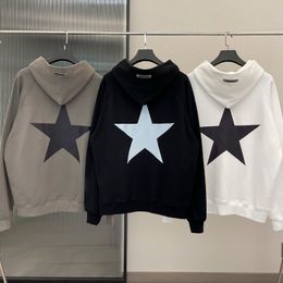 Men's HOODIEs Sweatshirts pullover classic fashion brand five-star big print high qUAlity sweatshirt hip-hop loose unisex oversize hOODIE 230818