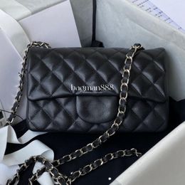 designer bag handbag high quality CF luxury handbag womens shoulder flap bags plaid caviar leather gold silver chain quilted messenger handbags Purse WOC Wallets