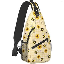 Backpack Sunflowers Crossbody Small Sling Bag For Men Women Shoulder Chest Bags Gym Sport Travel Hiking Daypack Casual
