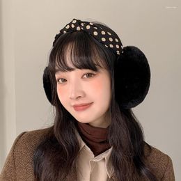 Berets Dot Warm Knitted Earmuffs For Women Ear Cover Korean Muffs Girls Lady Gift Warmers Winter Anti Freezing Earcaps