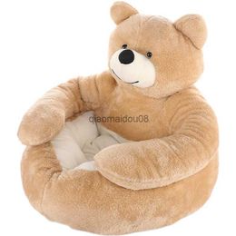 Other Pet Supplies Dog Sofa Bed Winter Warm Lovely Hug Bear Plush Nest For Small Medium Dogs Cat Soft Sofa Cushion Indoor Mats Moistureproof Kennel HKD230821