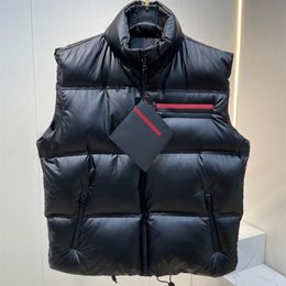 Men's Down Vests Designer Sleeveless Jacket Winter Fashion Warm Womens Vest Coat Top Quality Down Coat Black Size S-XL297p