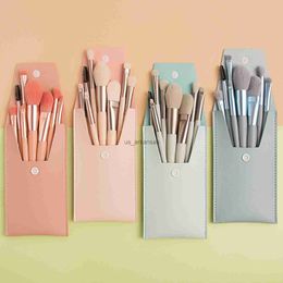 Makeup Brushes 8 Pcs Mini Travel Portable Soft Makeup Brushes Set Eye Shadow Foundation Powder Eyelash Lip Concealer Blush Make Up Brush Set HKD230821