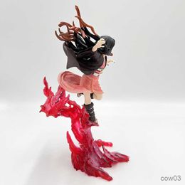 Action Toy Figures 24cm Demon Slayer Anime Figure Figuarts ZERO Action Figure Demon Blood Art Figure Model Doll Toys R230821