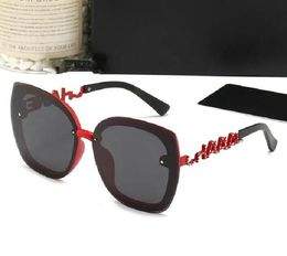 Designer Sunglasses For Women and Men Fashion Model Special UV 400 Protection Letter Metal Leg Double Beam Frame Outdoor Brands Design Alloy Diamond Sunglasses 220