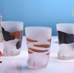The latest 10.1oz animal cat feet glass coffee mug, many style choices, support customization of any logo