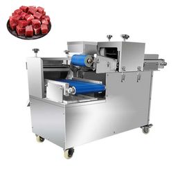 Meat Cutting Machine Electric Fresh Meat Dicer Commercial Chicken Fillet Shredder Automatic Meat Dicing Machine 3000W