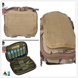 Bags EMERSON ADMIN Multipurpose Map Bag 500D NYLON for Airsoft and Hunting Tactical Pouches EM8506 Multicam Black