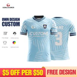 Outdoor TShirts Custom Full Sublimation 100% Polyester Mens Mesh Fabric Soccer Jersey Shirt Breathable Short Sleeve Football Shirts For Men W025 230821