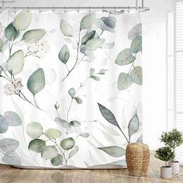 Shower Curtains Changchun Leaf Shower Curtain Succulent Bathroom Curtain Lovebird Bathroom Polyester Waterproof Fabric Decorative R230821