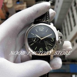 Super Factory Watch of Men Leather Strap 47MM Mechanical Automatic Movement 1950 Power Reserve Clear Back Diving Mens Luminous Wri306K