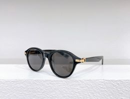 Retro Round Sunglasses Gold Black Lens Mens Summer Sunnies gafas de sol Sonnenbrille UV400 Eye Wear with Box