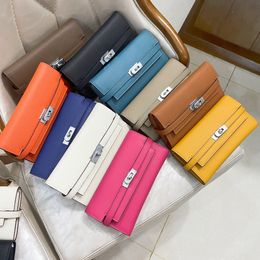 Big brand Long Wallets Togo Card holders Designer Purse Passport Bags fashion cowhide Genuine leather wallet For lady woman Come Serial Number