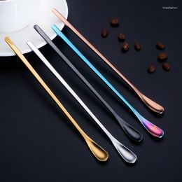 Coffee Scoops 304 Stainless Steel Bar Spoon Long Handle Household Creative Korean High Beauty Stirring