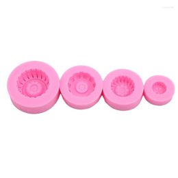 Baking Moulds 4Pcs DIY Kitchen Pastry Fondant Cake Dessert Chocolate Silicone Mould Creative Handmade Soap Candle Tools
