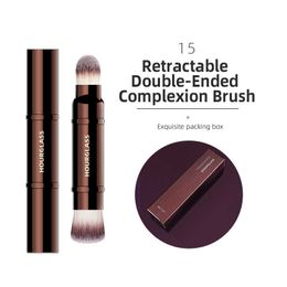 Hourglass Makeup Brushes Cosmetics Vanish Seamless Finish Foundation Brush Genuine Quality Creamy BB Primer Kabuki Brushes Synthetic Hair NO 1-10 Drop Ship 696