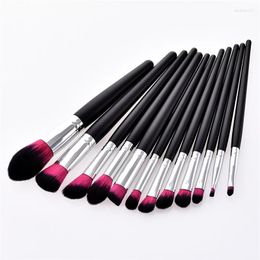 Makeup Brushes 12Pcs Set Eye Shadow Blending Eyeliner Eyelash Eyebrow Make Up Professional Eyeshadow Brush T12031