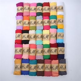 1PCS autumn winter Korean woman Pure Colour scarf ladies headband Cotton and linen scarf 20colors huge 180 75cm shipp210R