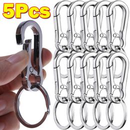 Keychains 5Pcs Metal Gourd Buckle Keychain Climbing Hook Car Strong Carabiner Shape Accessories Vintage Key Chain Ring