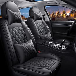 LUNDA PU Leather Seat Covers set For BMW e30 e34 x3 x5 x6 toyota Universal full Interior Accessories Protector Auto Car-Styling239c