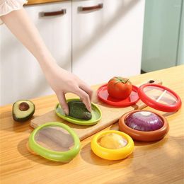 Storage Bottles Fruit Vegetable Fresh-keeping Box Cover Avocado Food Container Preservation Seal Boxes Fridge Organisers Kitchen Gadgets