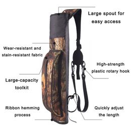 Bags New Men's And Women's Outdoor Competitive Archery Ring Quiver Bow Quiver Capacity Bag Large Can Shoulder Velvet Bag