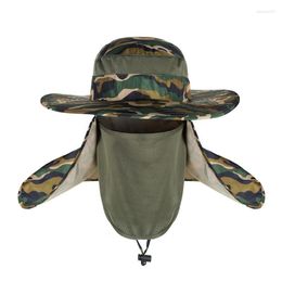 Berets 21 Colors Fishing Hat Sun Cap With UPF 50 Protection And Neck Flap For Man Women