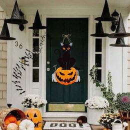 Other Event Party Supplies Halloween Door Hangings Pumpkin Ghost Bat Pendents Happy Festival Decorations For Home 230818