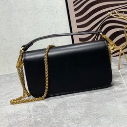 Evening Bags Flap Chain Shoulder Bag Genuine Leather Designer Small Capacity Handbag Zipper Multi Pocket Casual Messenger For Woman