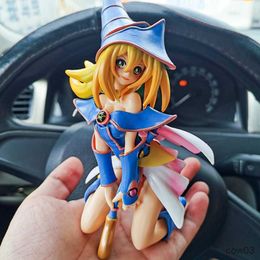 Action Toy Figures 21cm Black Dark Magician Girl Anime Figure Set Yu Gi Oh Duel Action Figure Collection Model Doll Toys R230821
