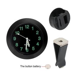 Interior Decorations Leepee Car Clock Air Vent Clip Watch Mini Ornaments For Home Decoration Car-Styling Quartz Mechanics Drop Deliv Dhjxk