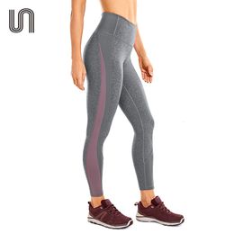 Yoga Outfit Women's High Waist Yoga Leggings Colour Block Naked Feeling Tummy Control Workout Pants -25 Inches 230818
