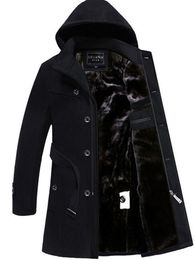 Mens Wool Blends Ages 1835 Years Old Coat Long High Quality Fashion Cape Warm Outwear trench coat men 230818