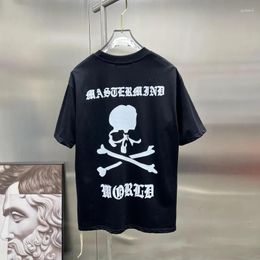 Men's T Shirts 2023 Summer Mastermind World Short Sleeve T-Shirt Trend MMW Skull Cotton For Men Round Neck Plus Size Top Leisure Style Tees