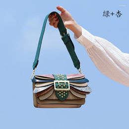 Evening Bags High Quality Designer Butterfly Purses And Handbags Cow Leather Shoulder Crossbody For Women Fashion Sac A Main