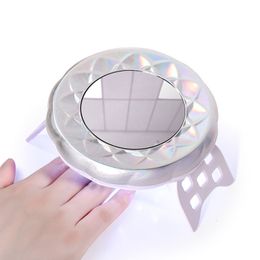 Nail Dryers HALAIMAN USB 54W Nail Drying Lamp Makeup Mirror For All Manicure Tools Led Lamp For Nails Uv Light For Gel Nails Accesories 230821