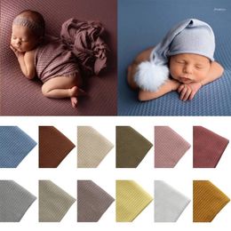 Blankets Fibre Baby Pography Props Blanket Soft Born Swaddle Wrap Infant Studio Po Shooting Backdrop Stretch