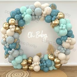 Other Event Party Supplies Blue Balloons Arch Kit Birthday Decorations Sand White Latex Baloon Boy Girl Baby Shower Decor Baptism Wedding Theme 230818