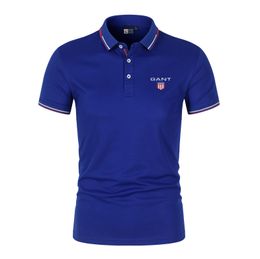 Men's Polos 2023 Golf Polo Shirt Summer Classic Short Sleeve Cotton Casual Sports Jacket 230821